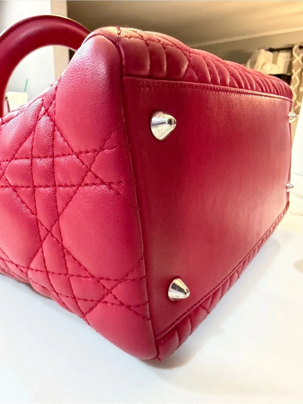 Authnetic Dior Cannage Lady Dior Bag medium
